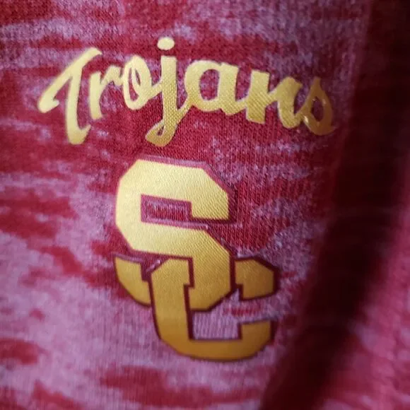 Nike Trojans SC Burgundy Sideline Velocity Athletic Long Sleeve Shirt - Picture 2 of 4